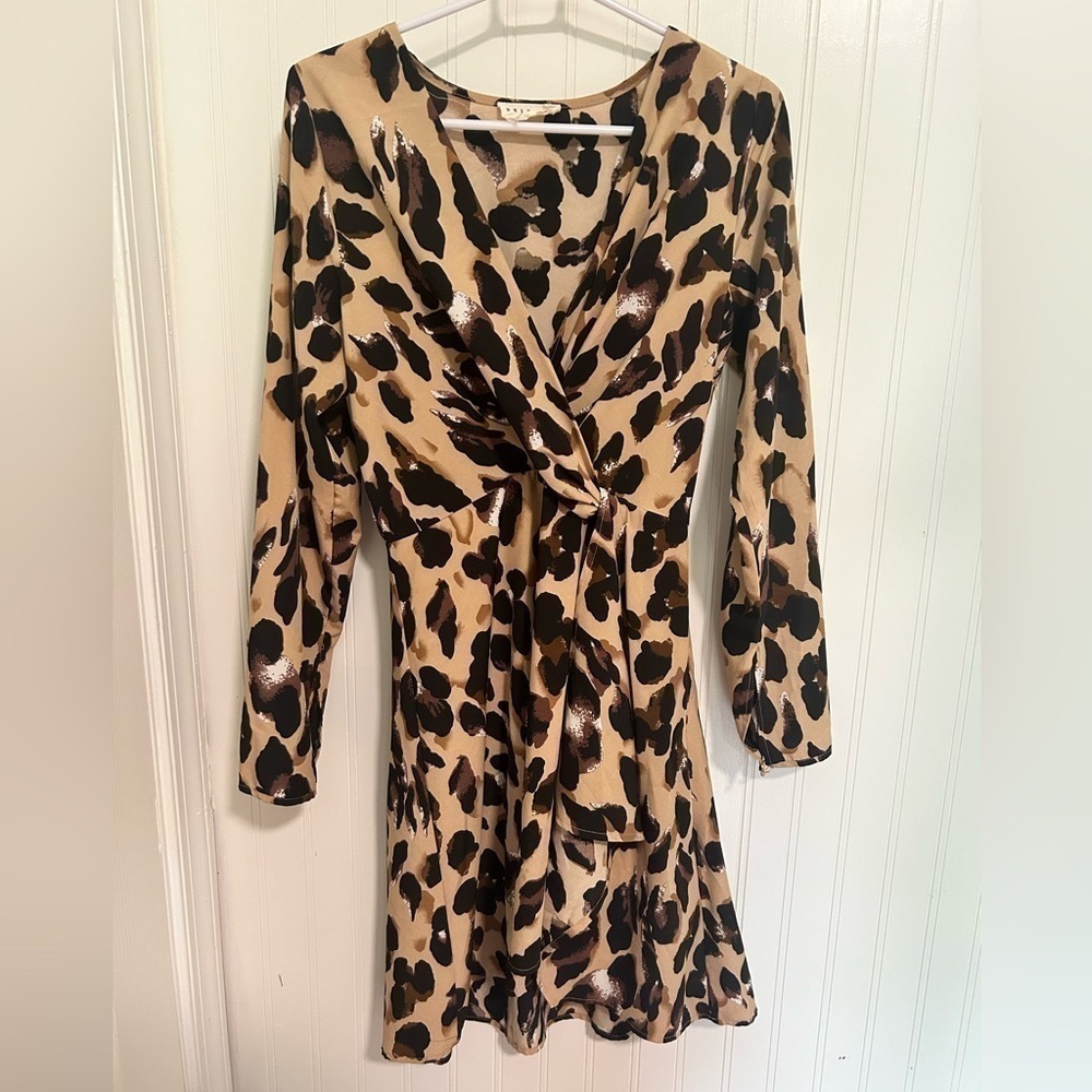 Dress Up - Womens Leopard Print Dress